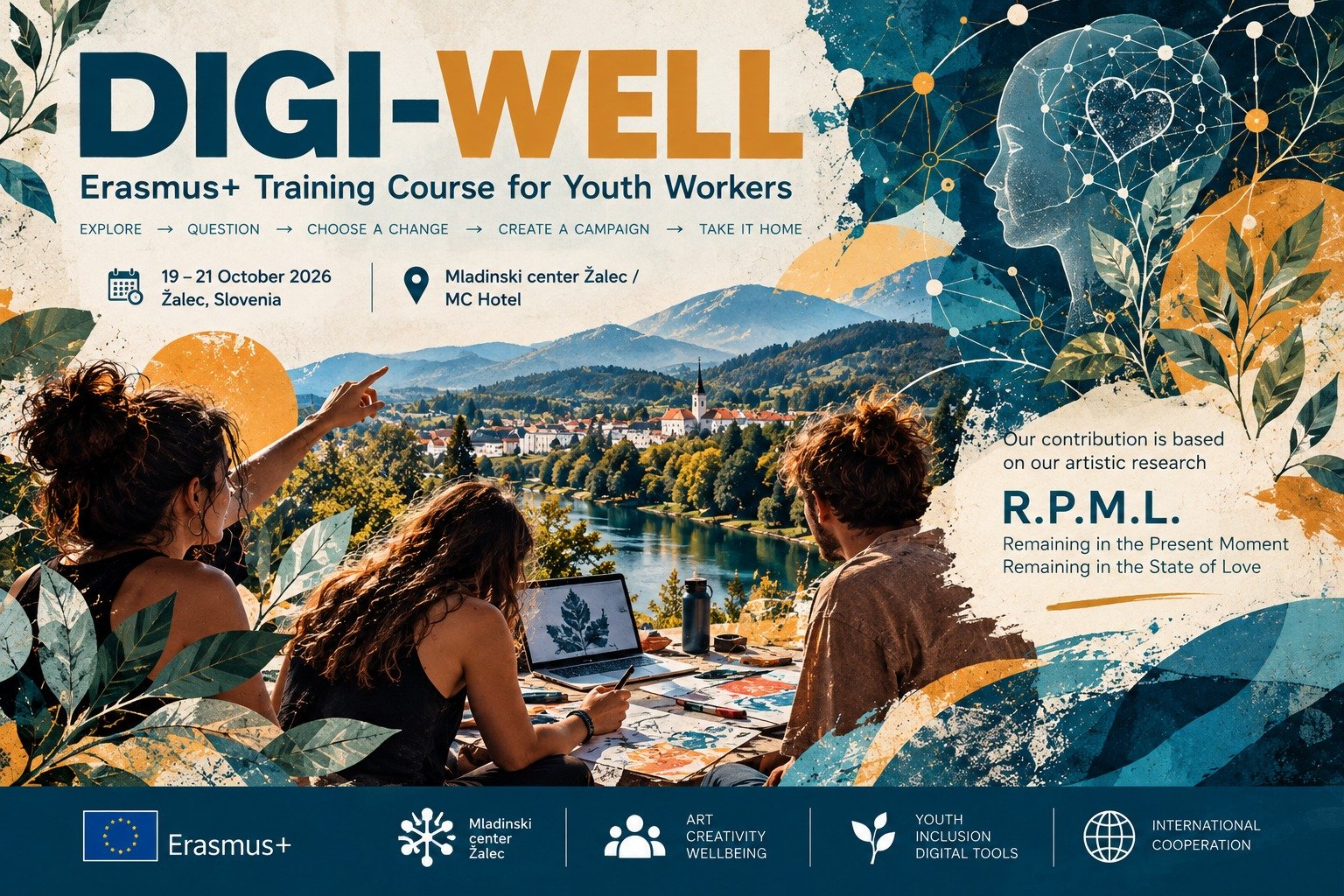 DIGI-WELL Erasmus+ Training Course for Youth Workers in Žalec, Slovenia, 19–21 October 2026